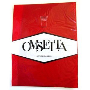 VTG OMSA 9-1/2 OMSETTA 20 DEN  Color Smokey FORLION Micro Mesh Stockings Italy